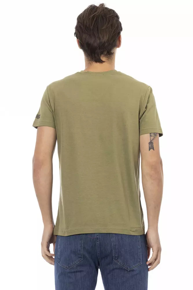 Trussardi Action Green Cotton Men's T-Shirt