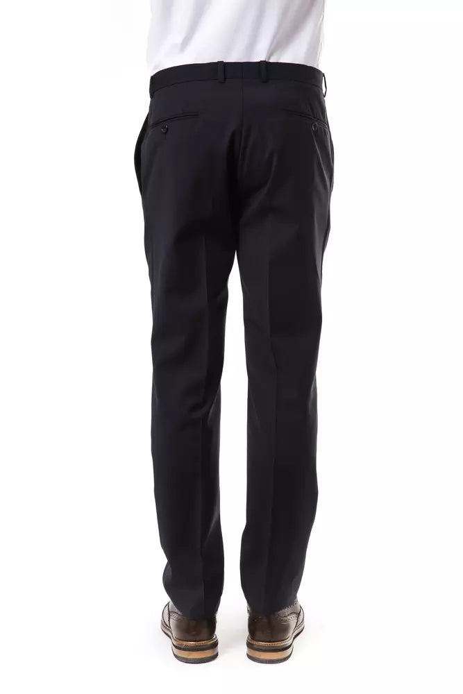 Uominitaliani Gray Wool Men's Suit Pant