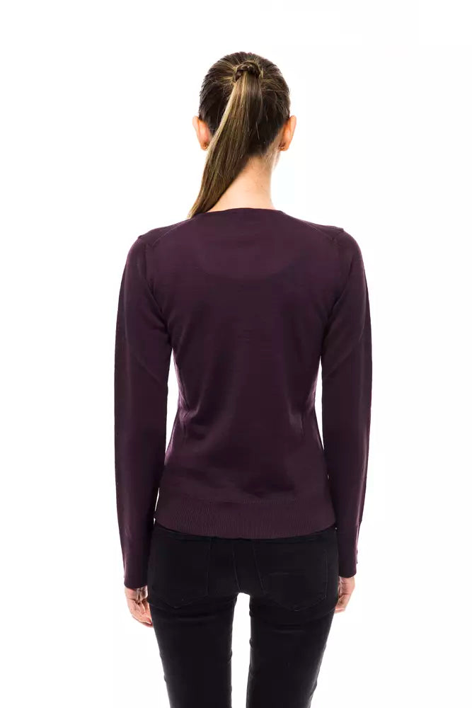 Montana Blu Purple Wool Women's Sweater