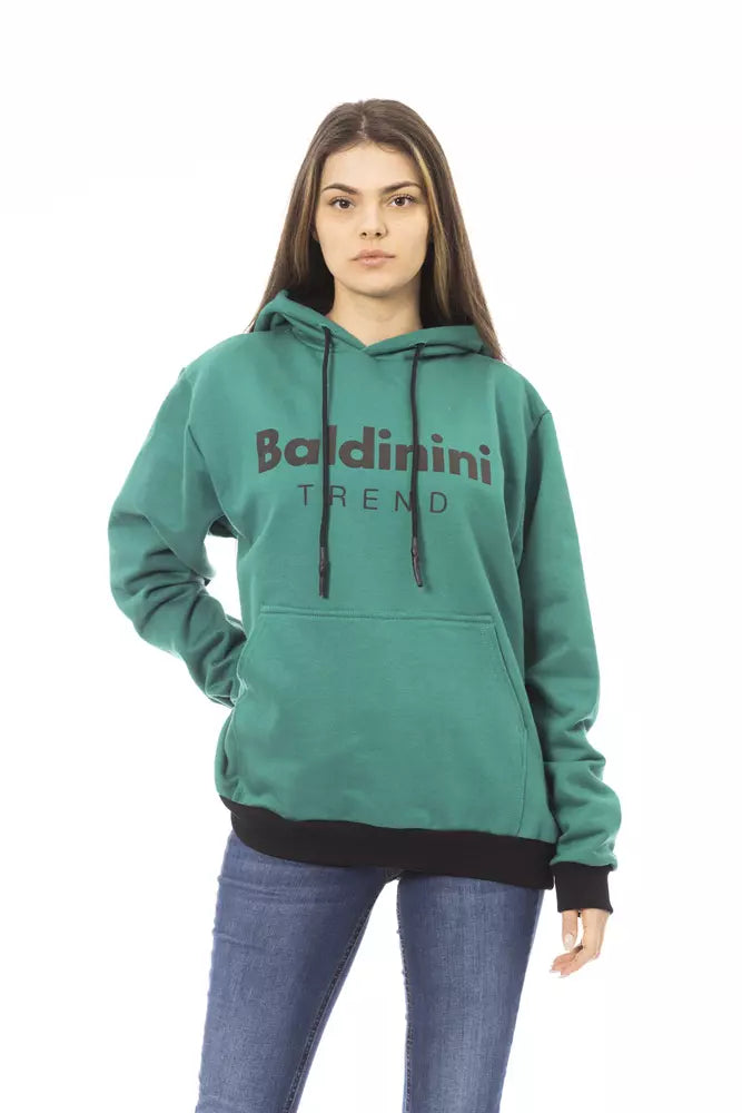 Baldinini Trend Black Cotton Women Hoodie