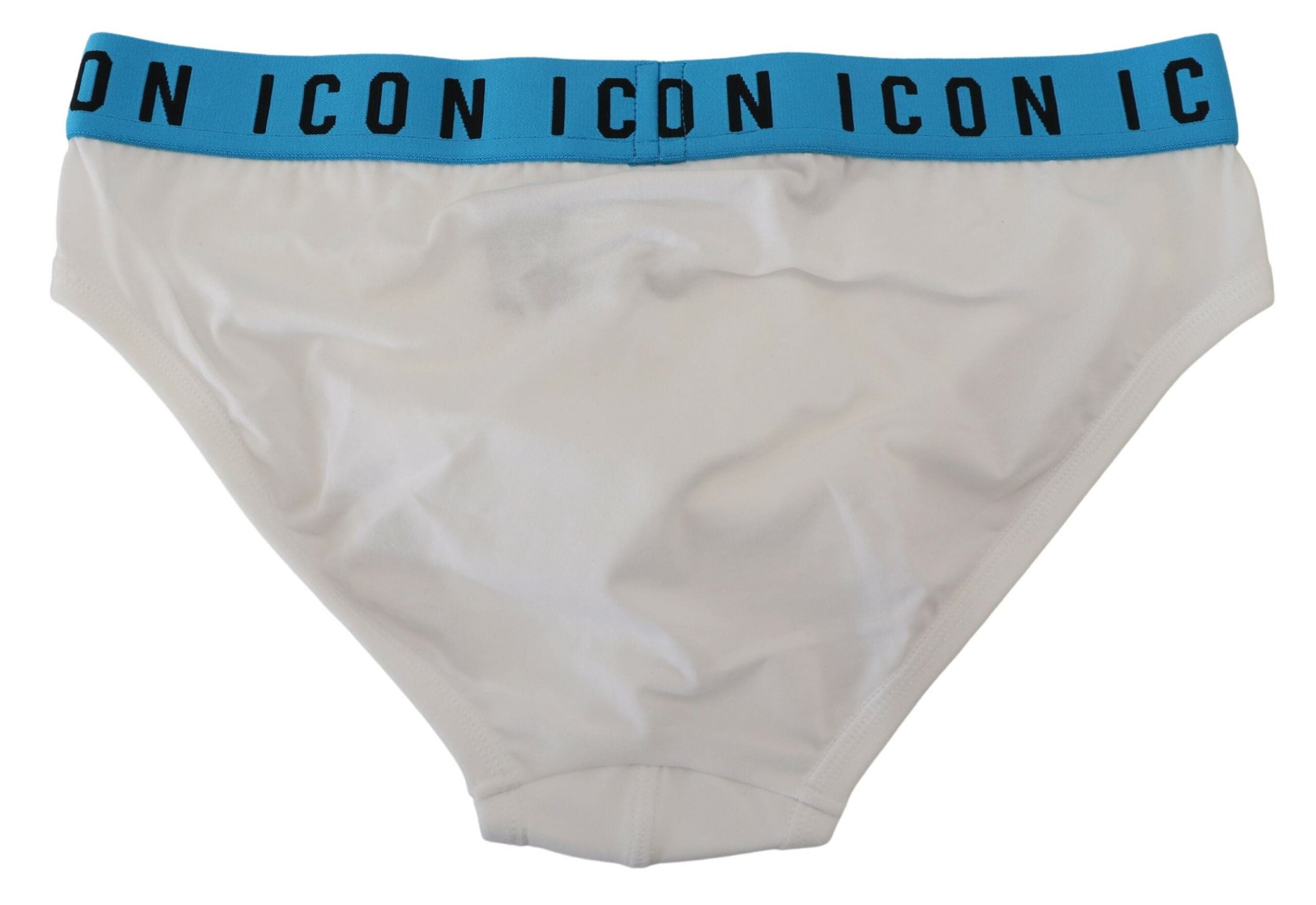 Dsquared² White Icon Logo Cotton Stretch Men Brief Underwear