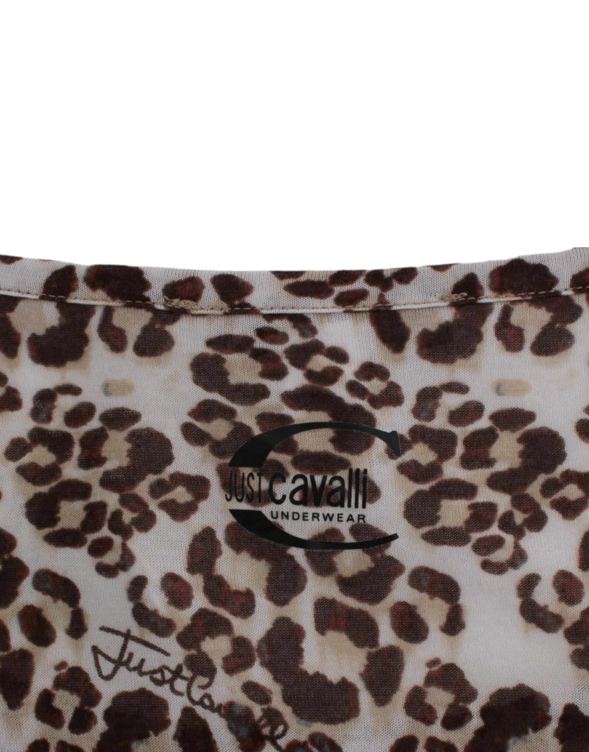 Cavalli Brown longsleeved lace top