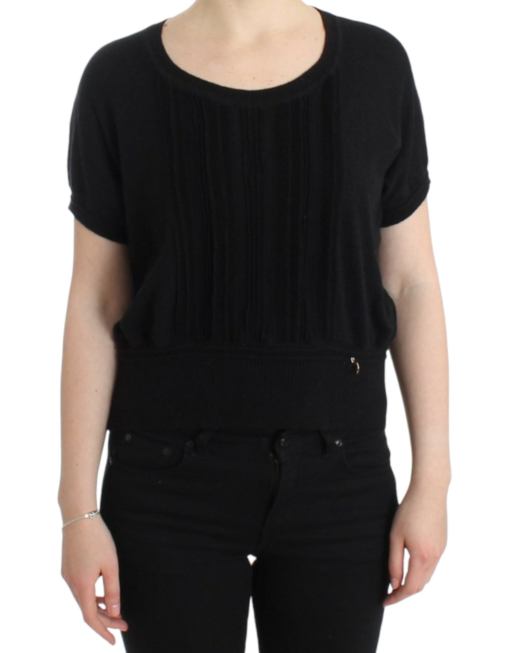 Cavalli Black short sleeved jumper