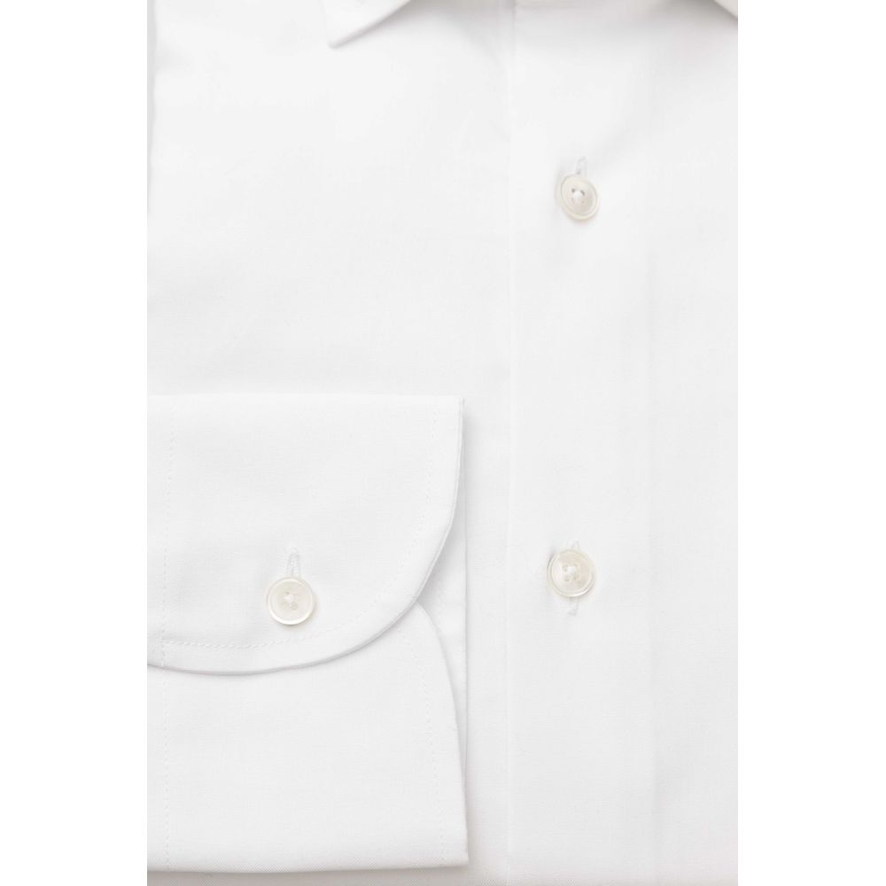 Bagutta White Cotton Men's Dress Shirt
