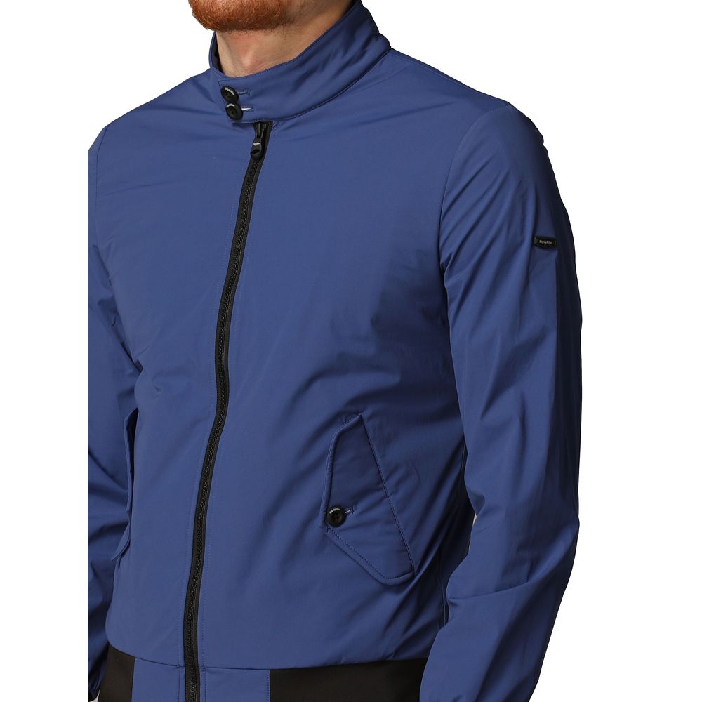 Refrigiwear Blue Polyamide Men Bomber Jacket