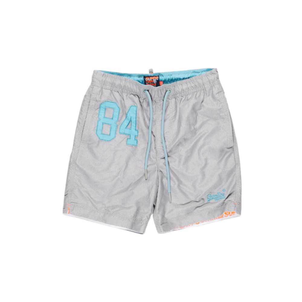 Superdry Gray Polyester Swim Shorts