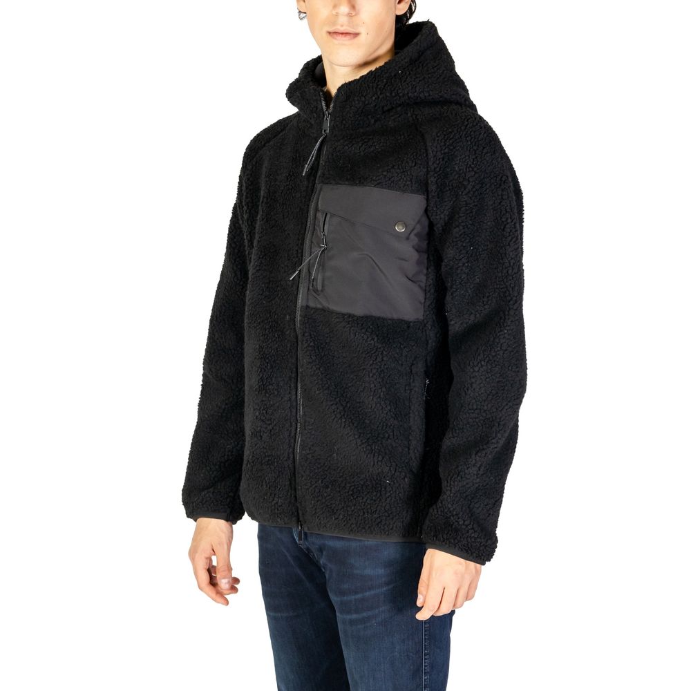Hydra Clothing Black Polyester Shell Jacket