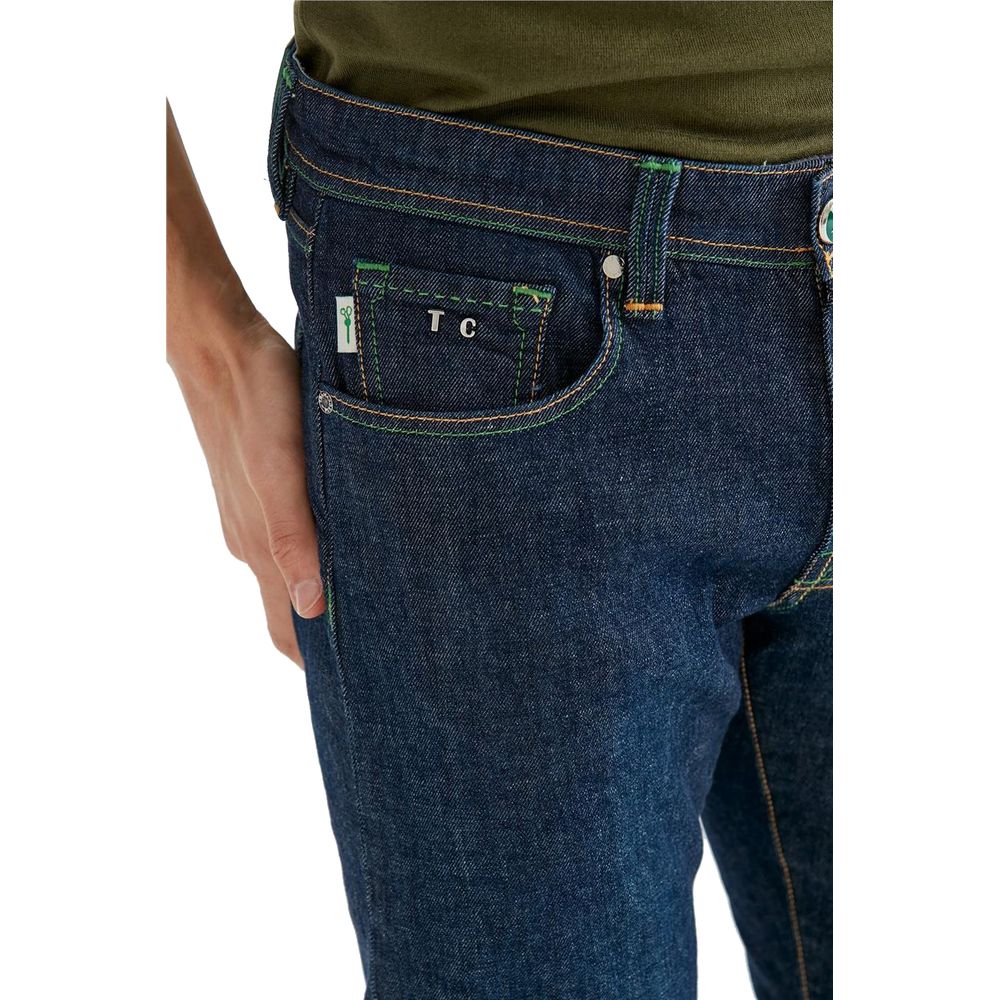Tramarossa Blue Cotton Men Jeans