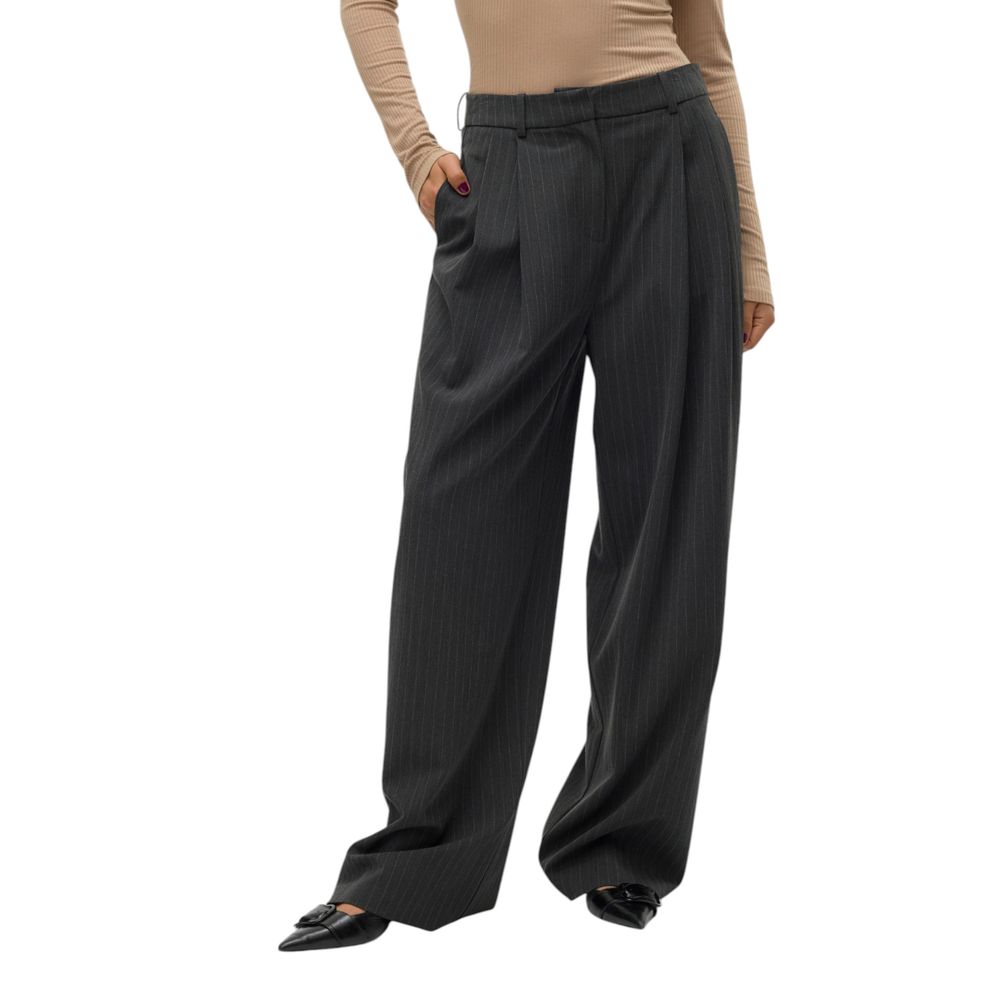 Vero Moda Gray Polyester Pant