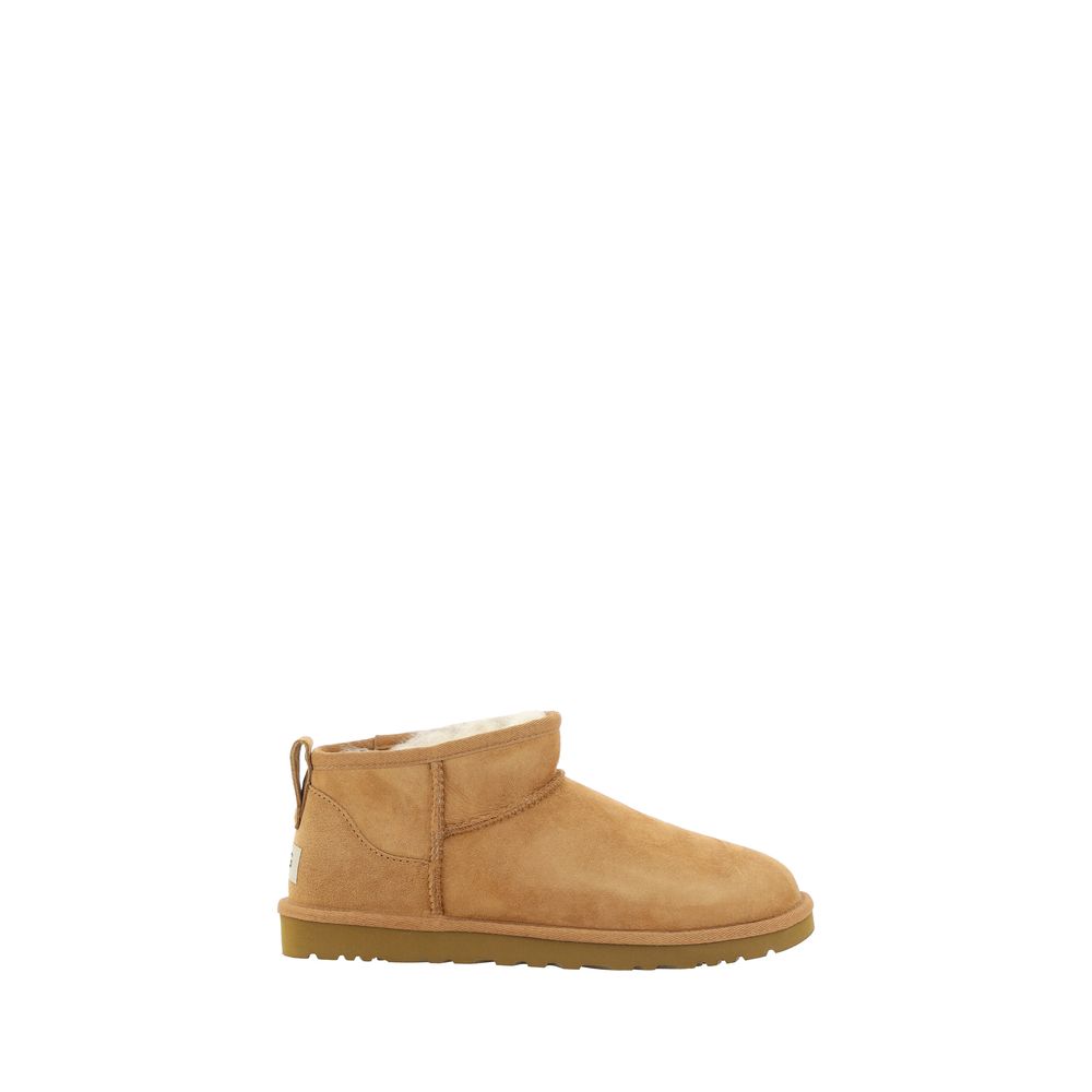 UGG Brown Goatskin Ankle Boots