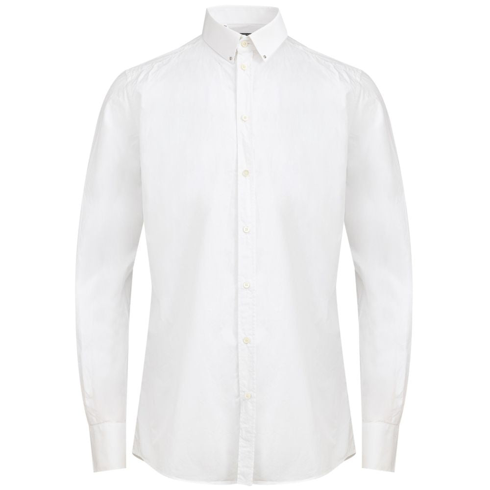 Dolce & Gabbana White Cotton Dress Shirt