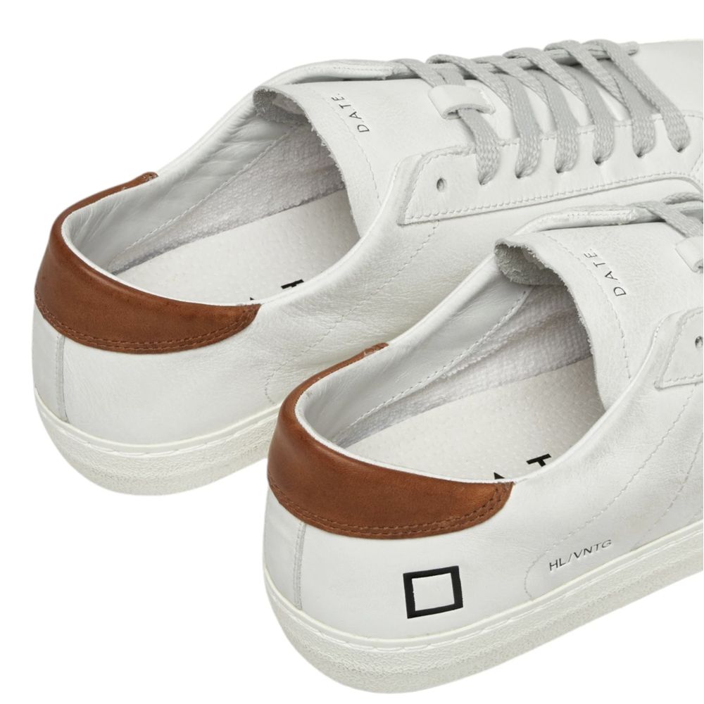 D.A.T.E White Leather Sneaker