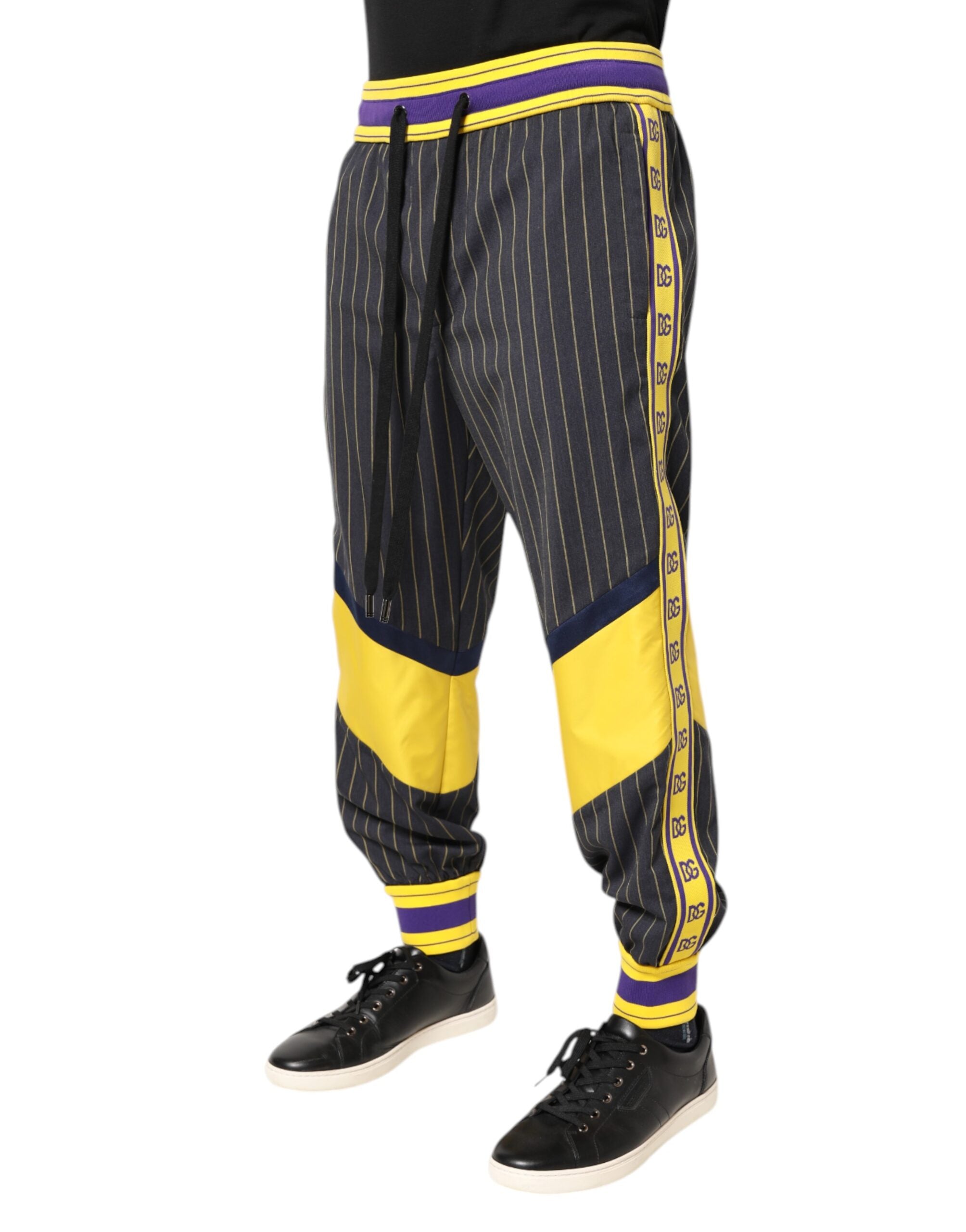 Dolce & Gabbana Multicolor Cotton Men Jogger Pants