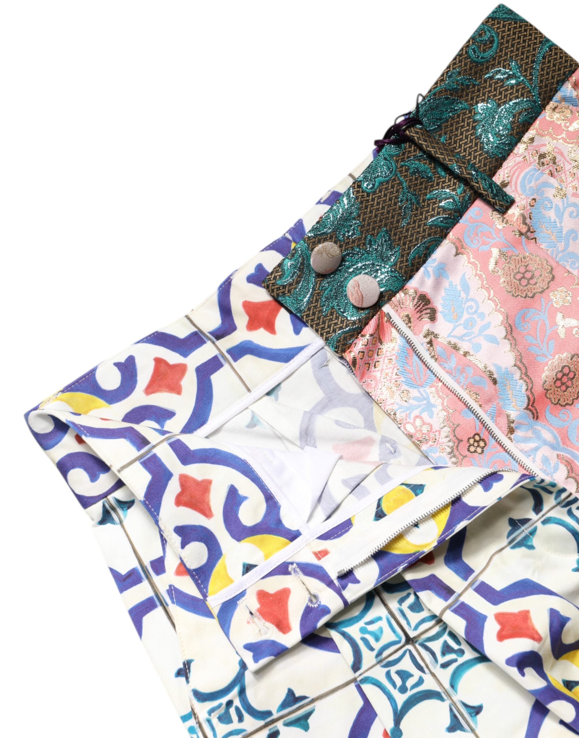 Dolce & Gabbana Multicolor High Waist Women Hot Pants Shorts