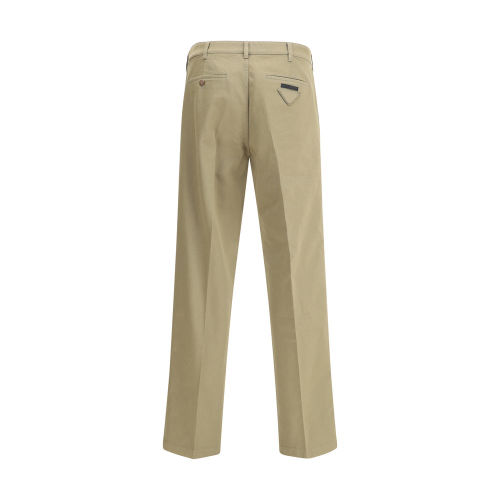 Prada Beige Cotton Chino Pants