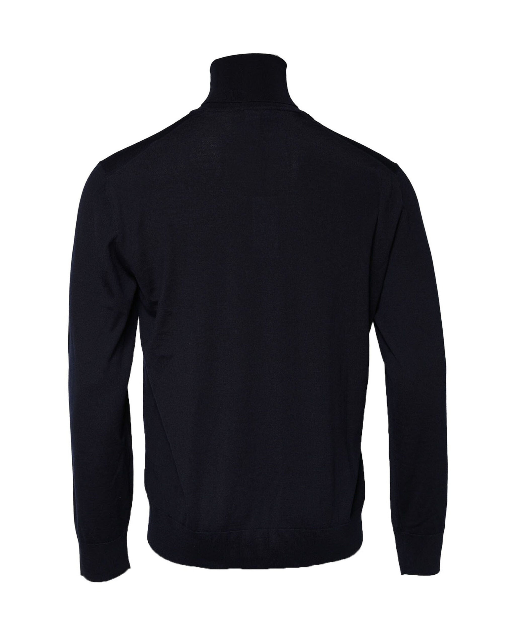 Dolce & Gabbana Blue Long Sleeve Turtleneck Pullover Sweater
