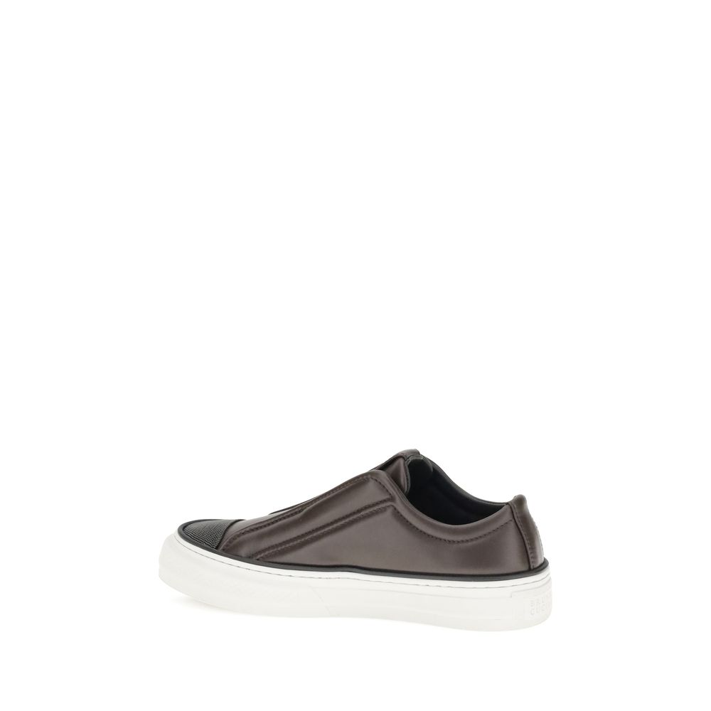 Brunello Cucinelli Black Rubber Low Top Sneakers