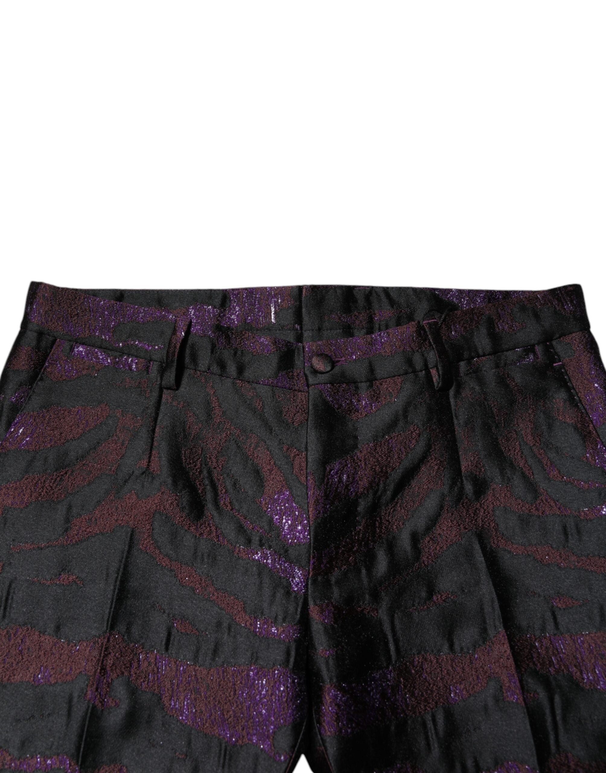 Dolce & Gabbana Multicolor Polyester Patterned Pants