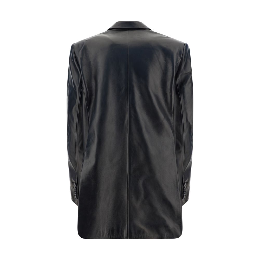 Magda Butrym Black Leather Jacket