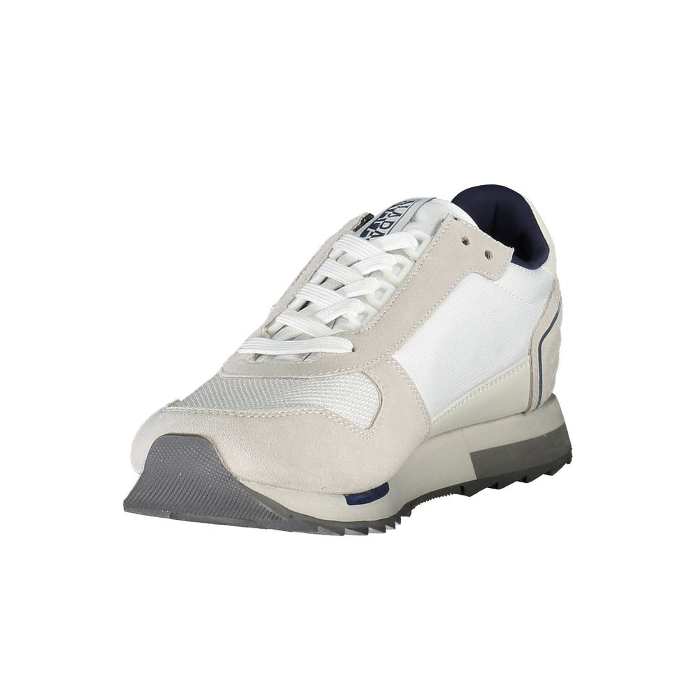 Napapijri White Leather Men Sneaker