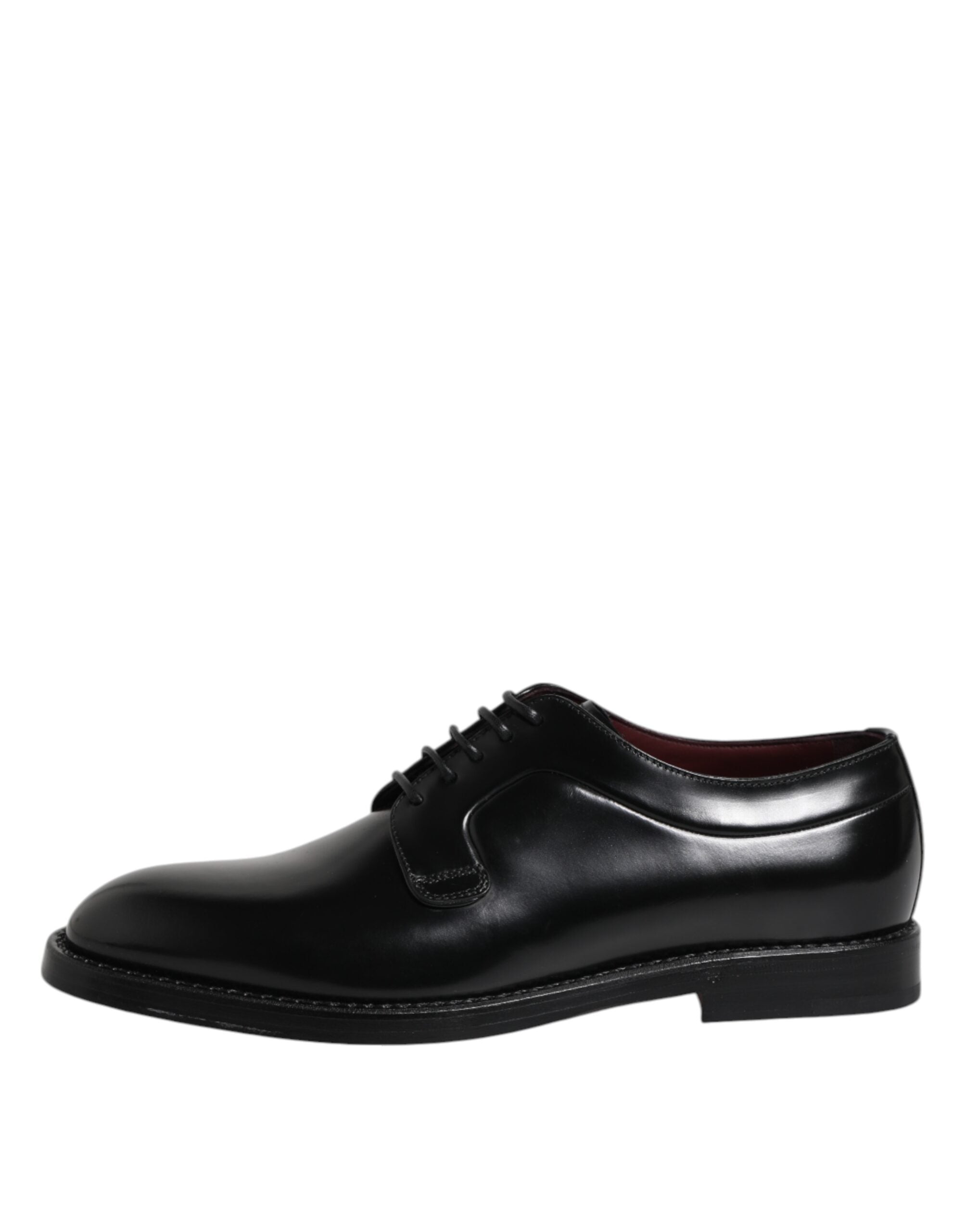 Dolce & Gabbana Black Leather Lace Up Derby Dress Formal Shoes