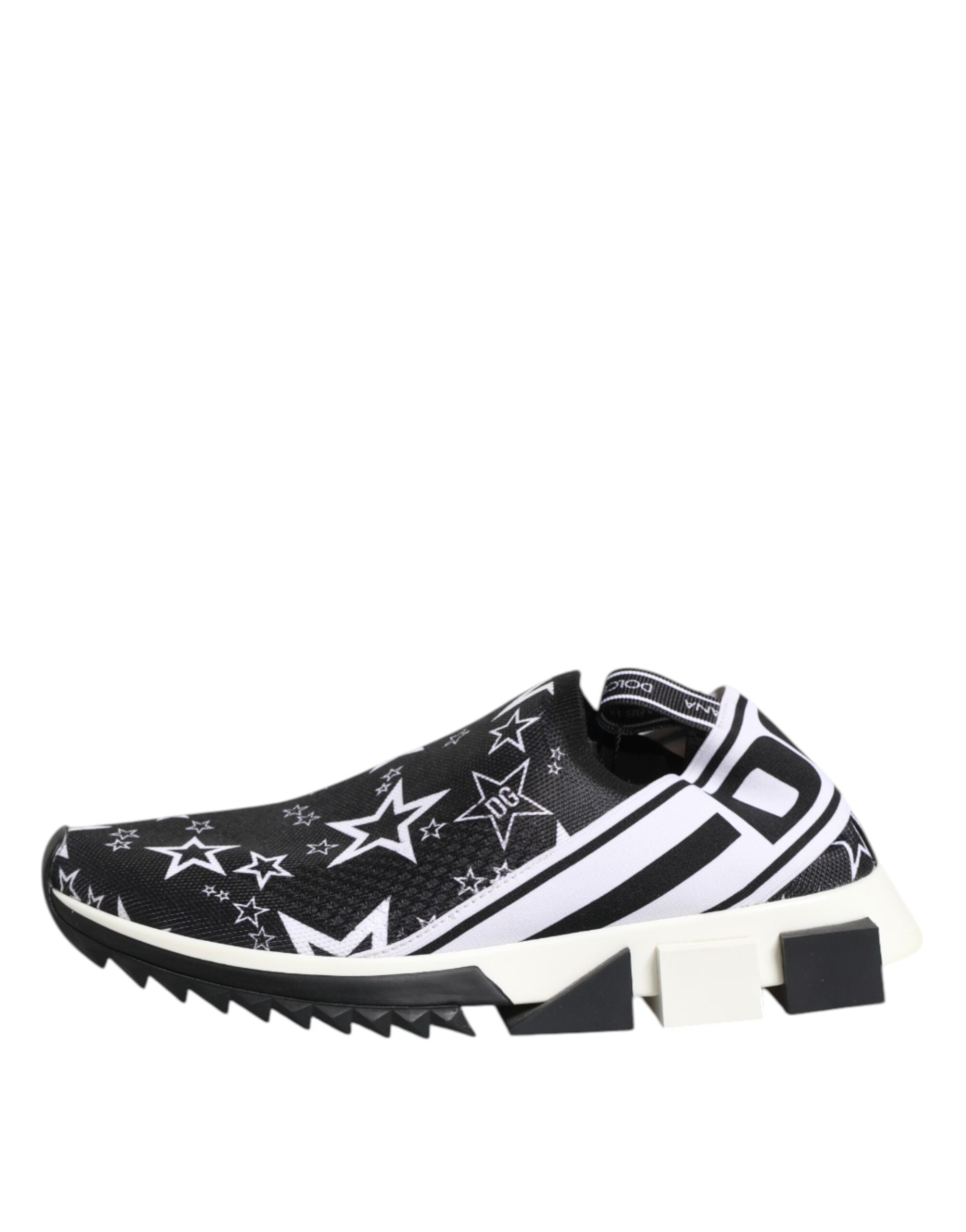 Dolce & Gabbana Black White Sorrento Low Top Sneakers Shoes