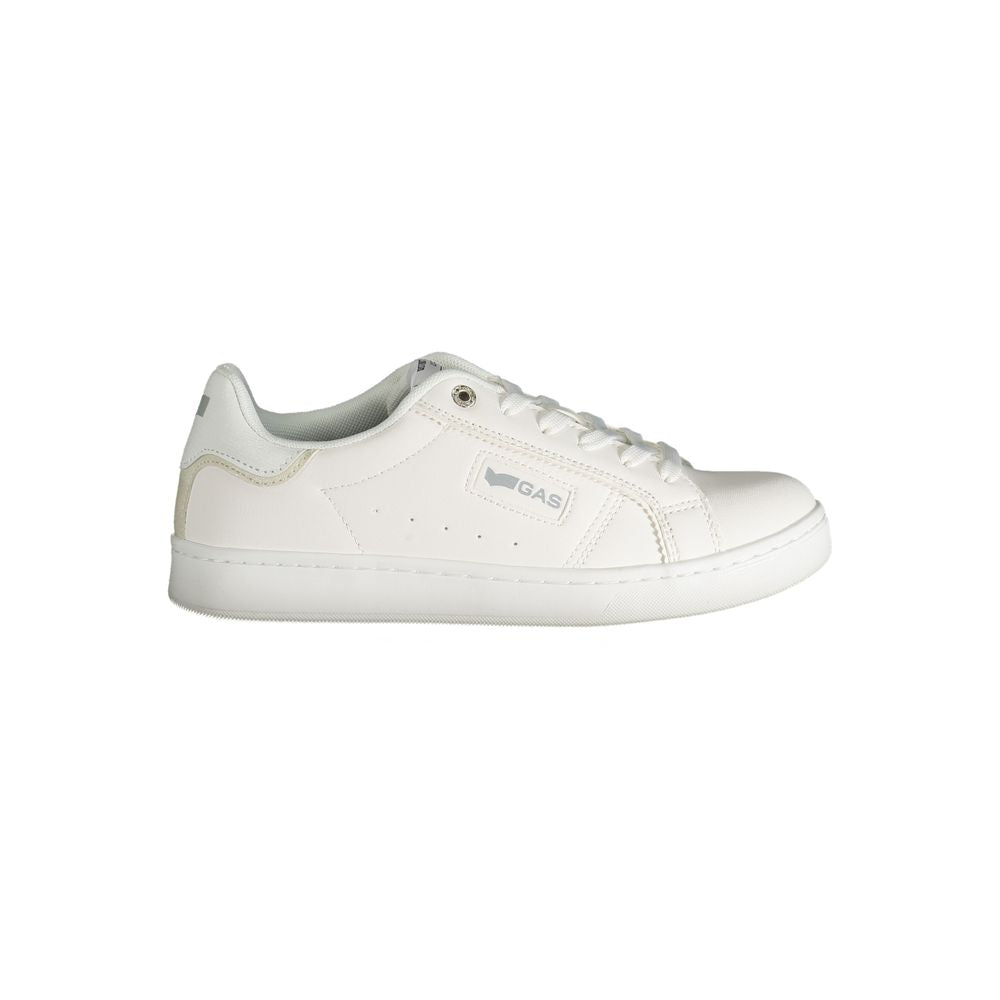 Gas White Polyester Women Sneaker