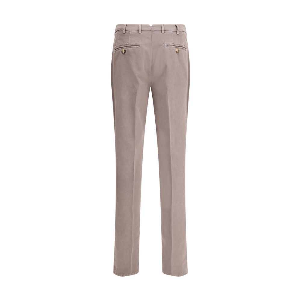 Brunello Cucinelli Gray Cotton Casual Pants
