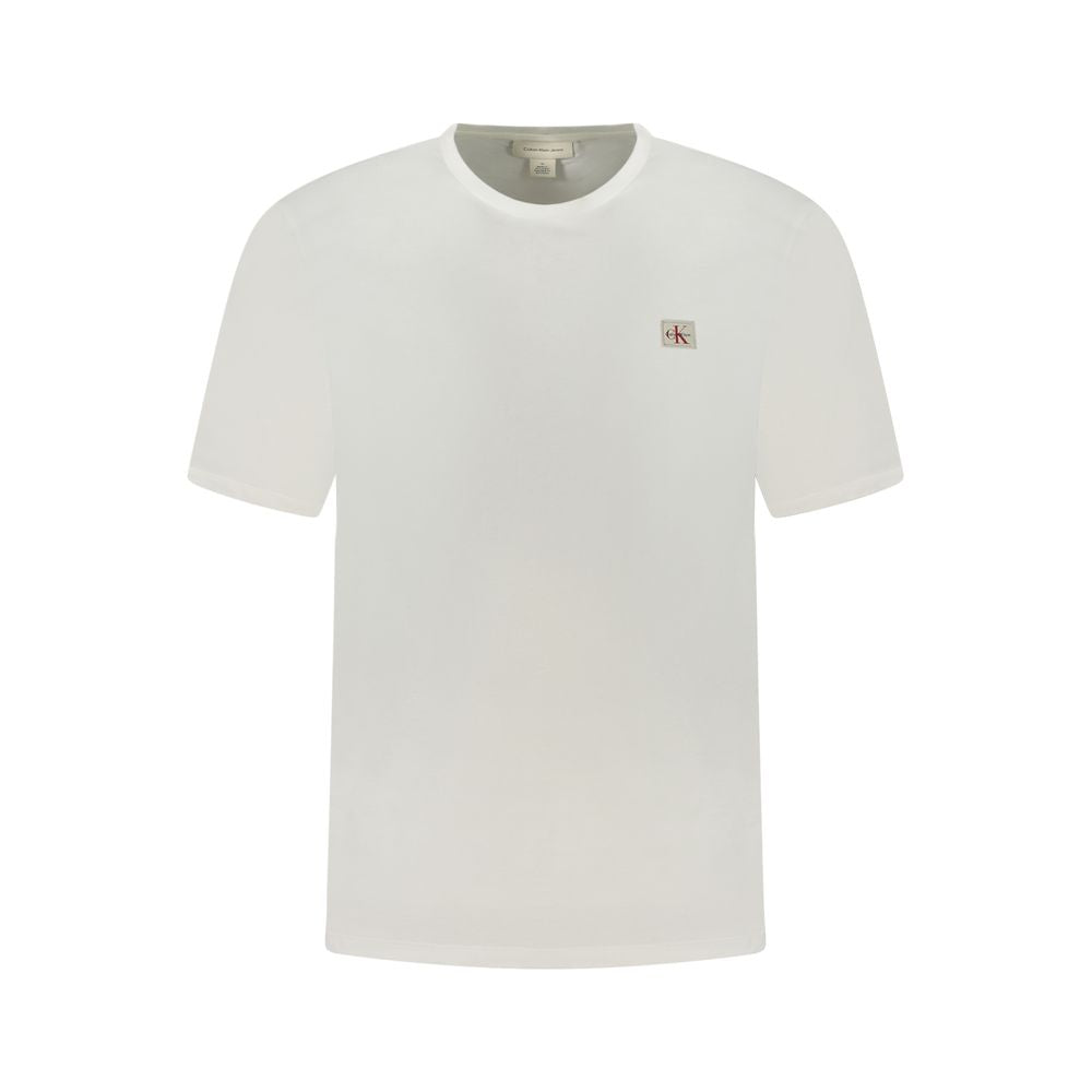 Calvin Klein White Cotton Men T-Shirt