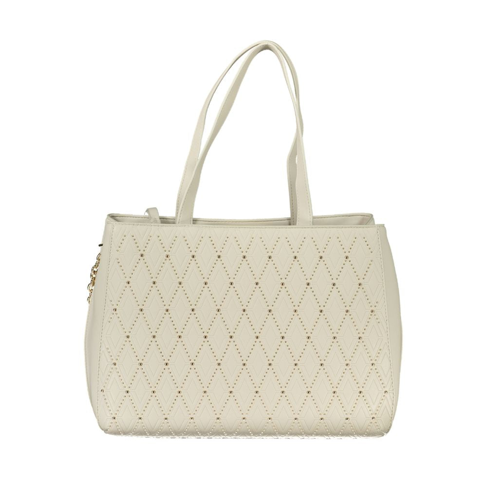 Mario Valentino White Polyethylene Handbag
