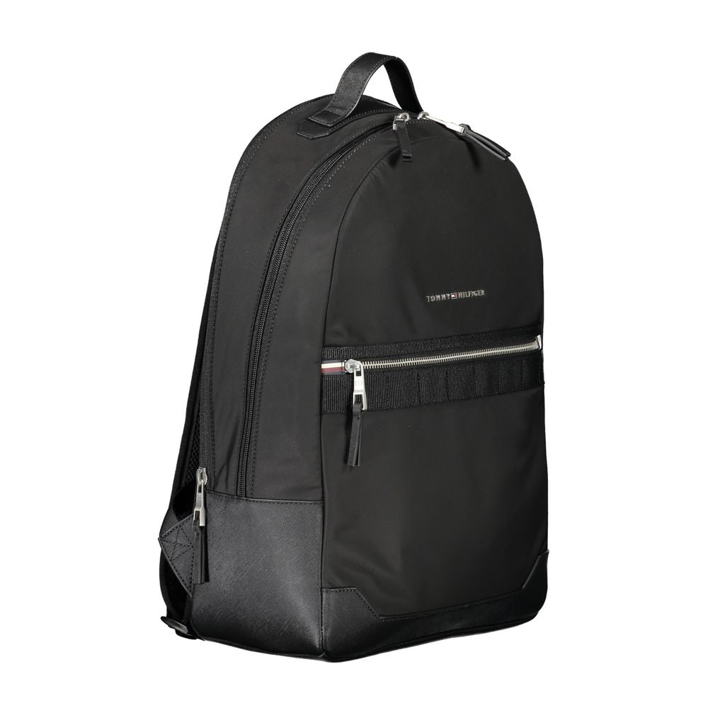 Tommy Hilfiger Black Polyester Backpack