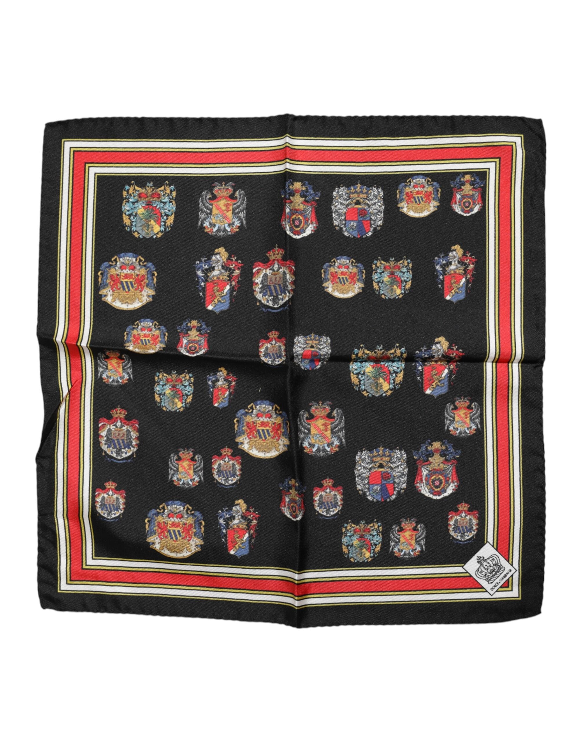 Dolce & Gabbana Multicolor Silk Square Men Foulard Scarf