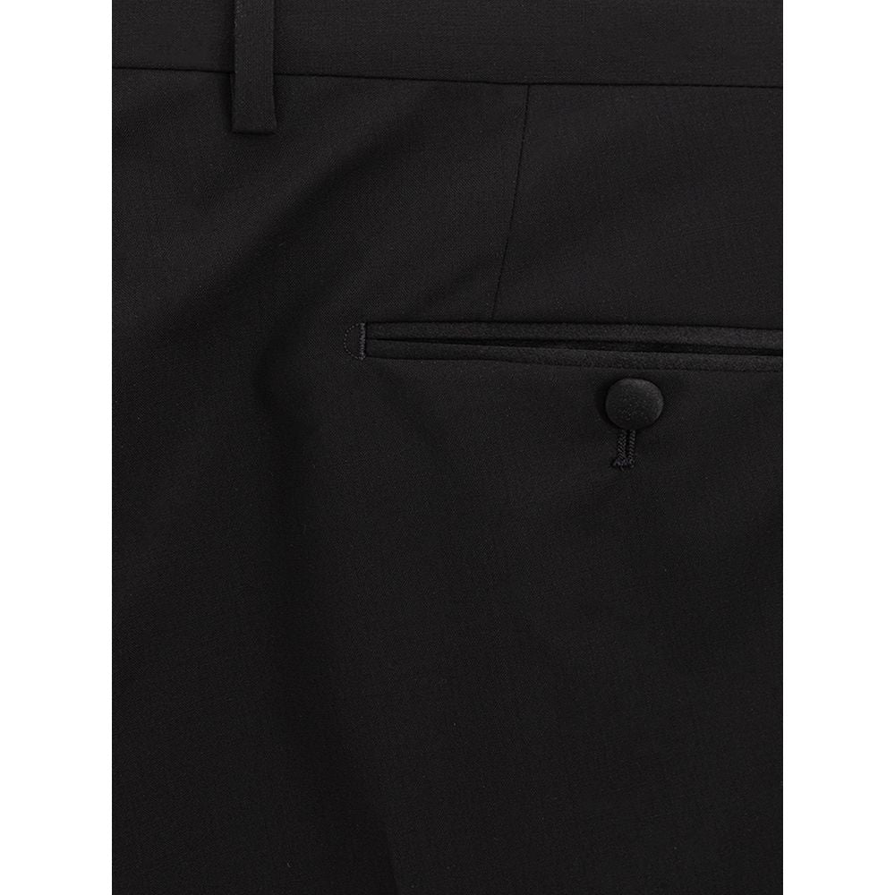 Dolce & Gabbana Black Wool Dress Pants