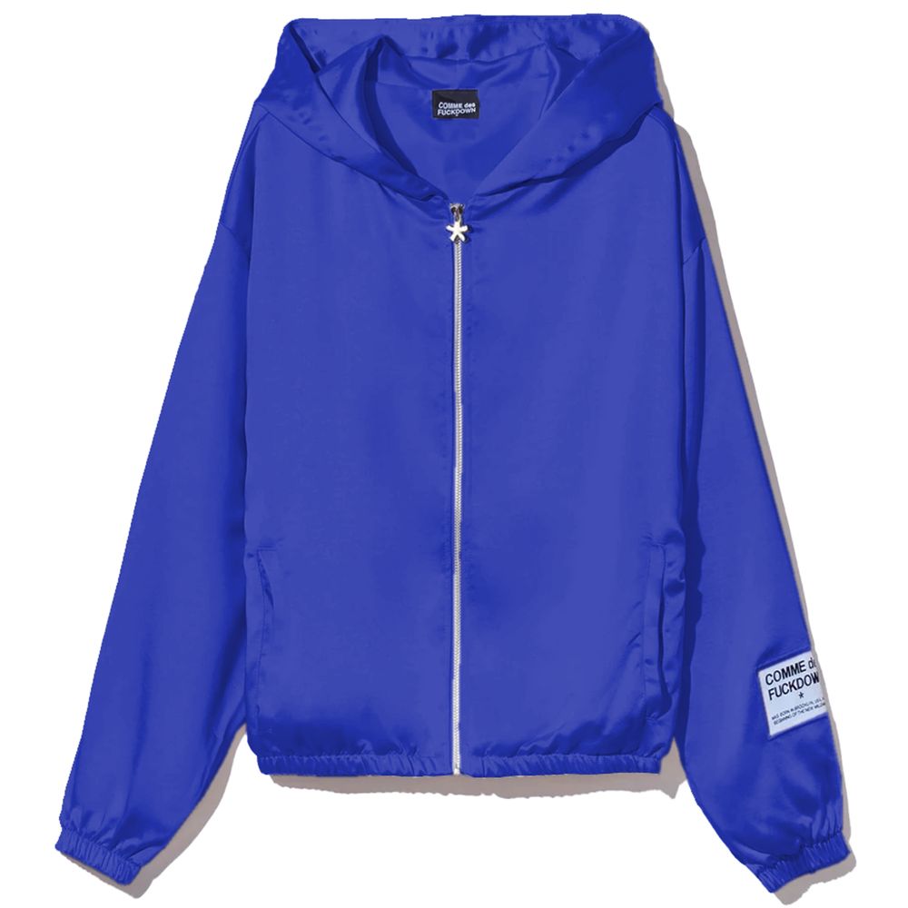 Comme Des Fuckdown Blue Polyester Women Sweater