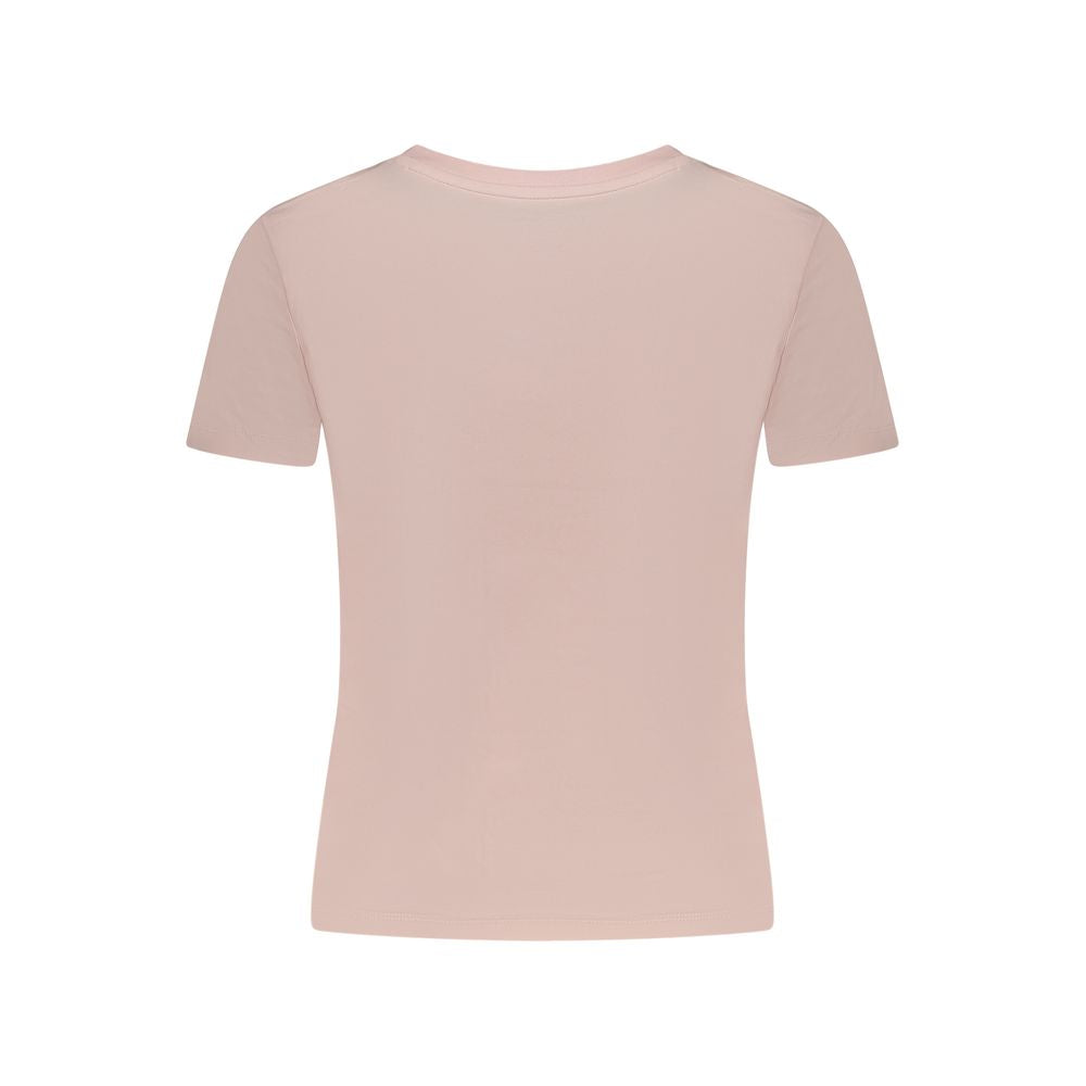 Guess Jeans Pink Cotton T-Shirt