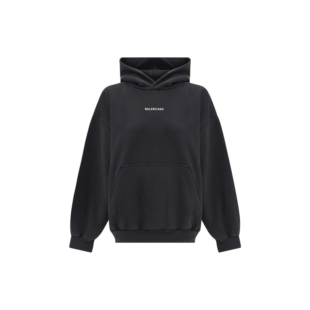 Balenciaga Black Cotton Sweatshirt