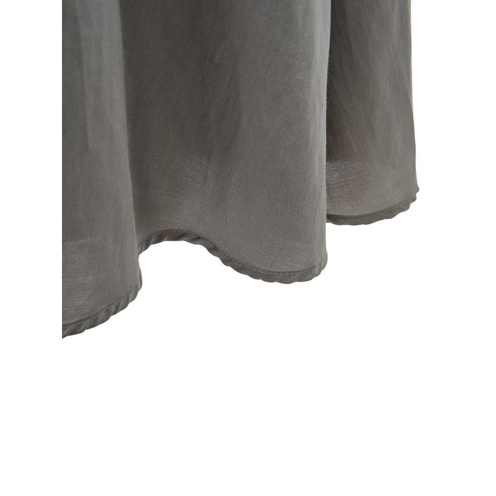 Lardini Gray Silk Casual Dress