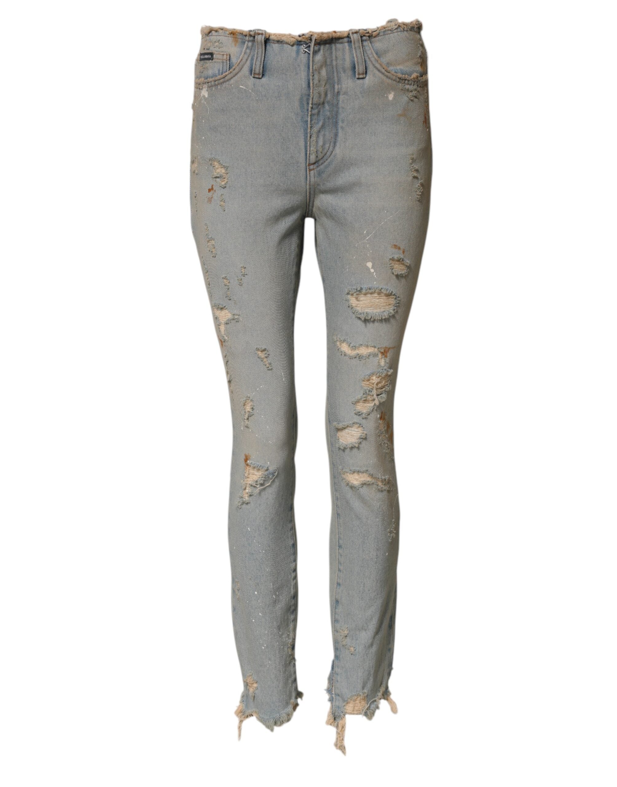 Dolce & Gabbana Light Blue High Waist Skinny Denim Jeans