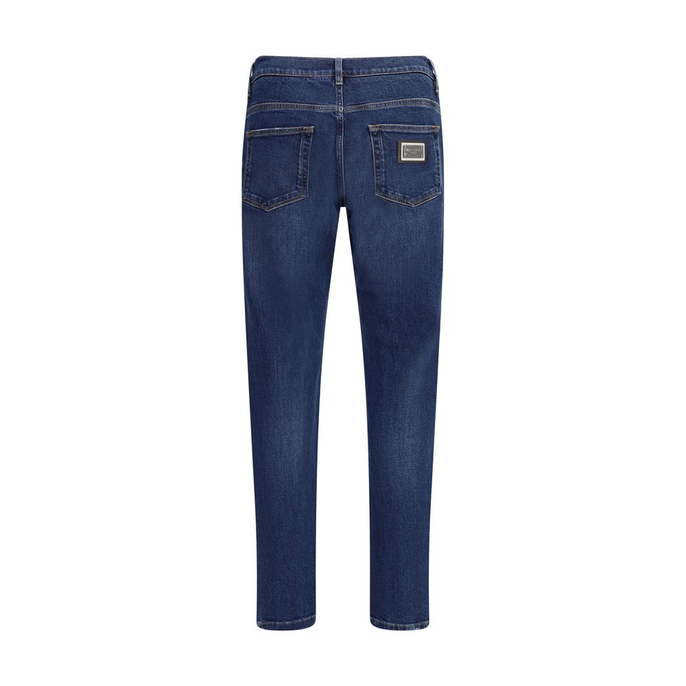 Dolce & Gabbana Blue Cotton Jeans Denim