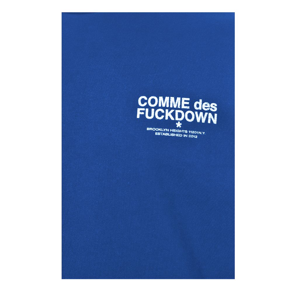 Comme Des Fuckdown Blue Cotton Men Sweater