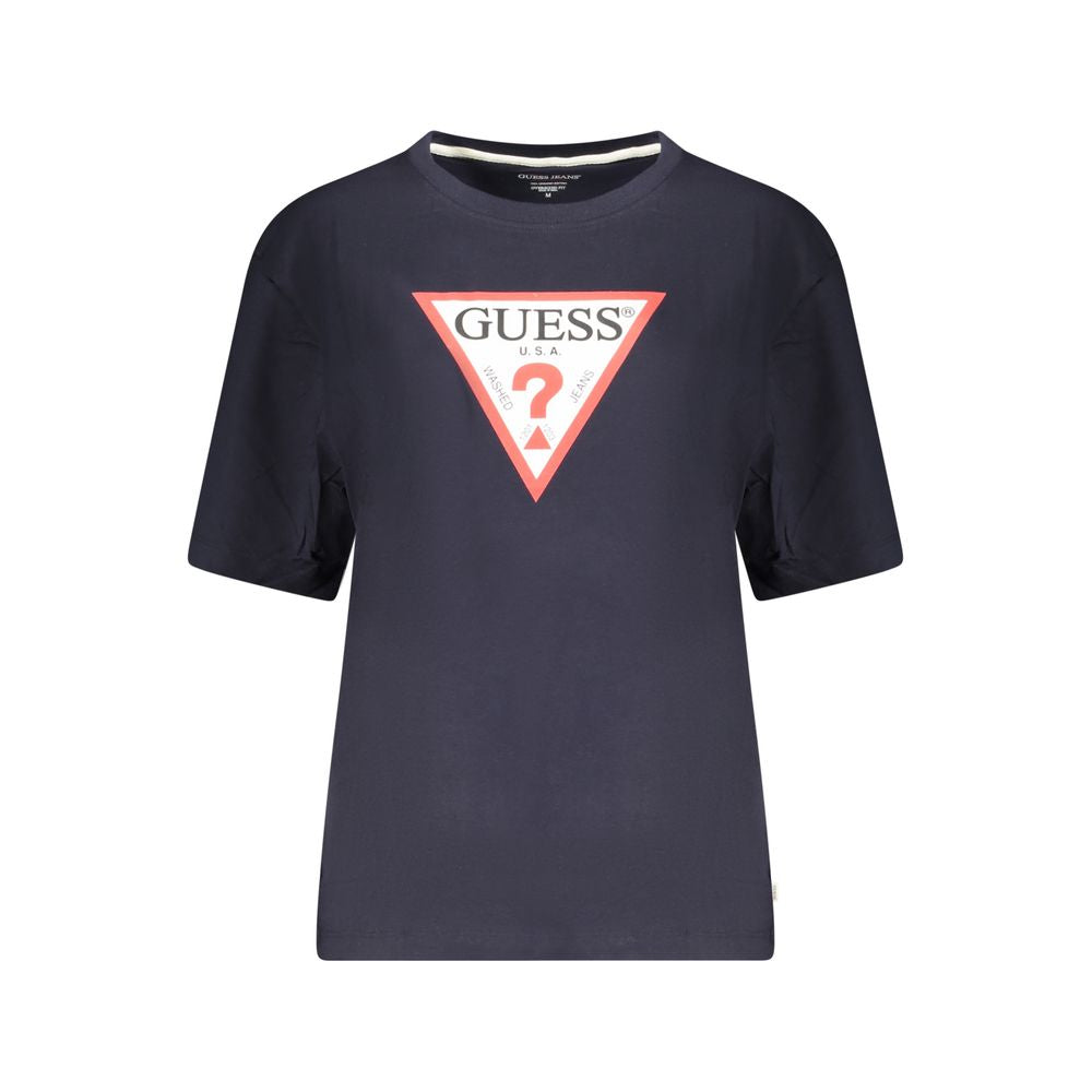 Guess Jeans Blue Cotton Women T-Shirt