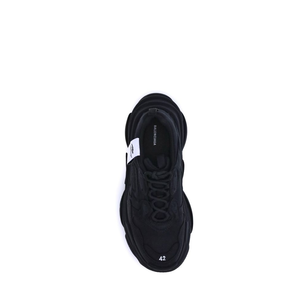 Balenciaga Black Fabric Chunky Sneakers