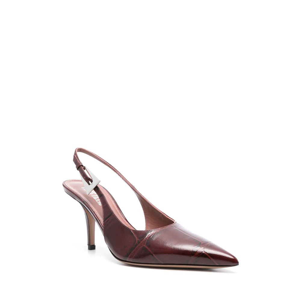 Paris Texas Red Calfskin High Heel Pumps