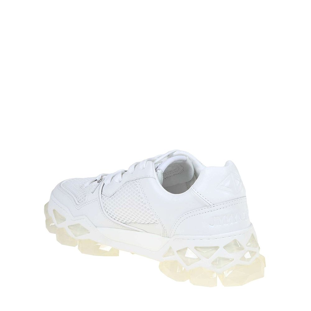 Jimmy Choo White Calfskin Chunky Sneakers