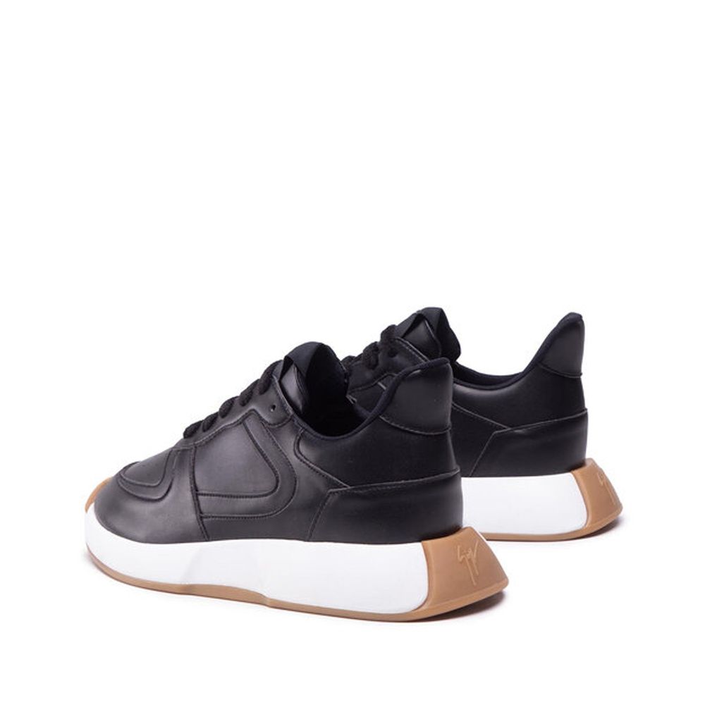 Giuseppe Zanotti Black Calfskin Chunky Sneakers