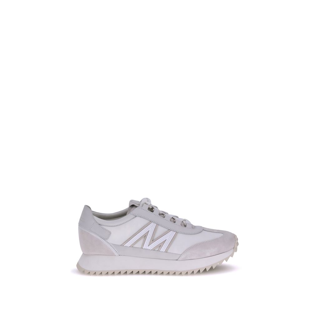 Moncler White Polyamide Low Top Sneakers