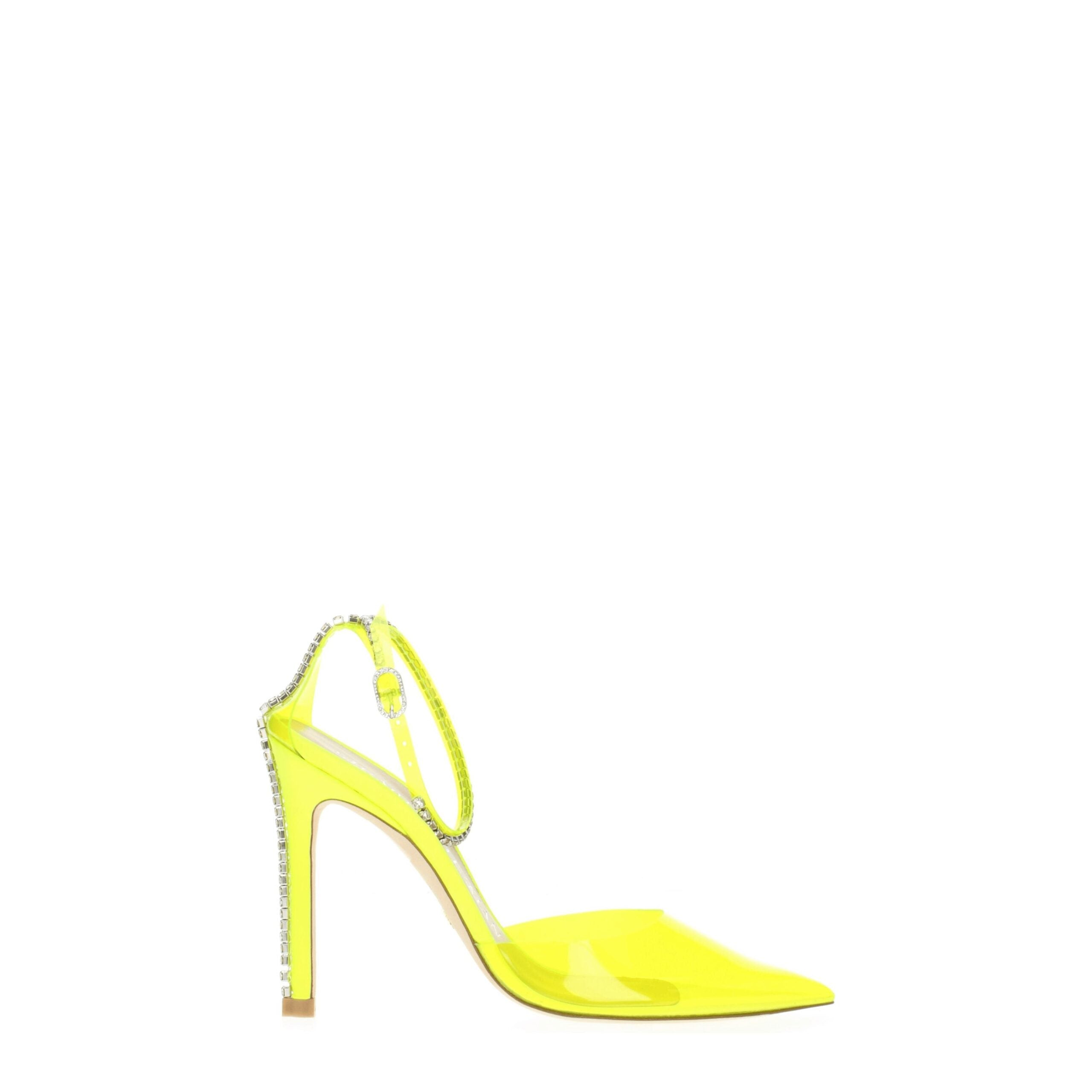 Stuart Weitzman Yellow Pvc Stiletto Heel Sandals