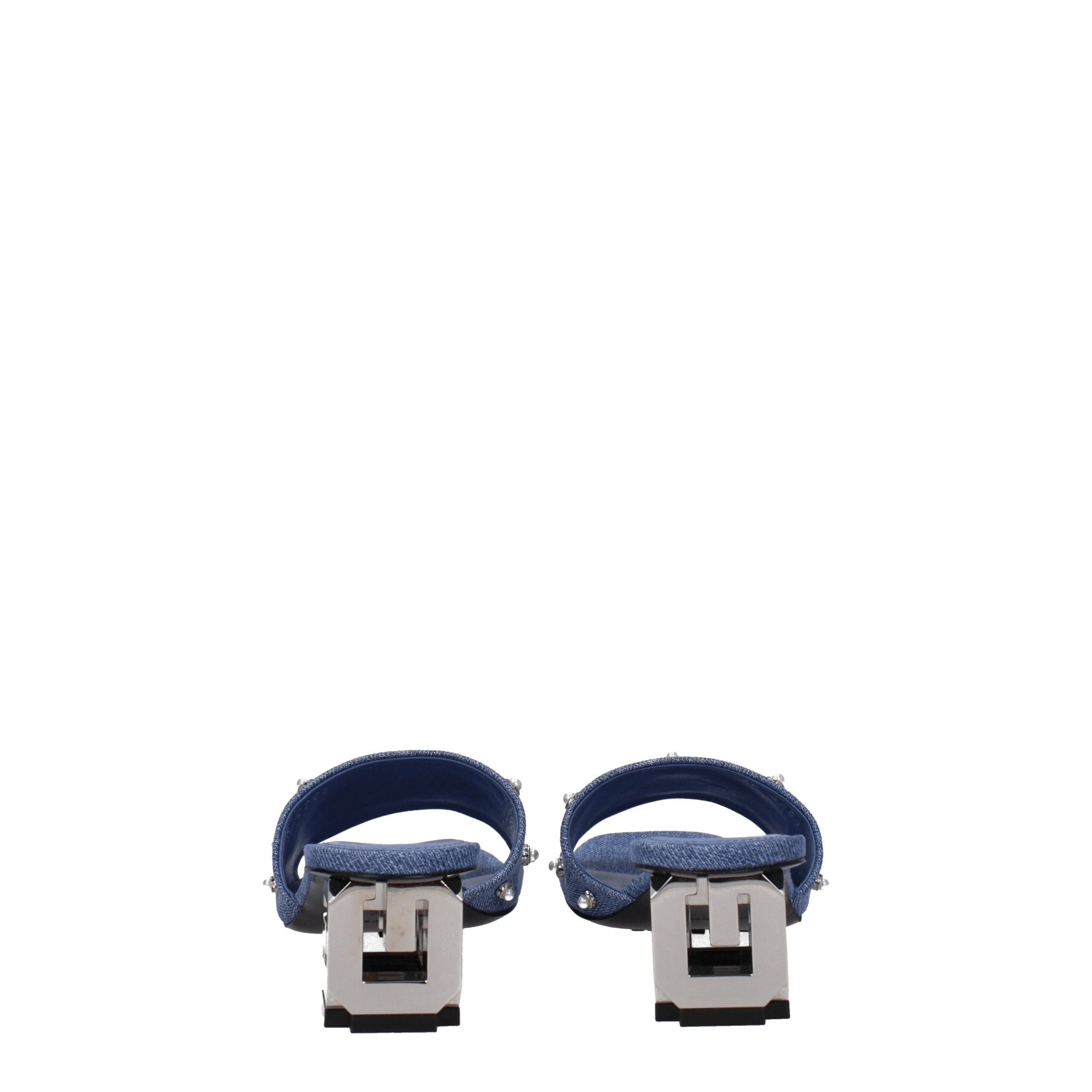 Givenchy Blue Fabric Sandals