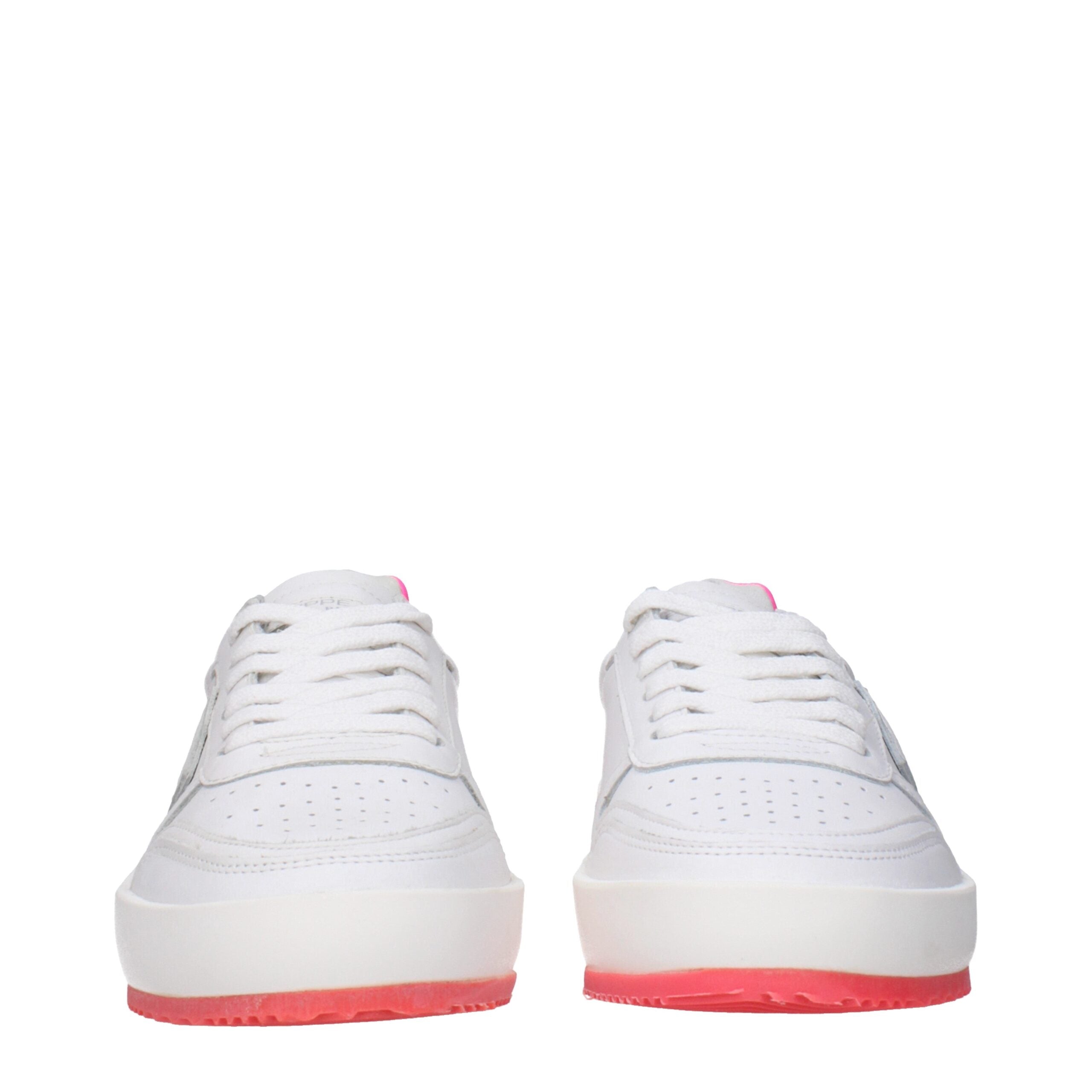 Philippe Model White Leather Sneakers