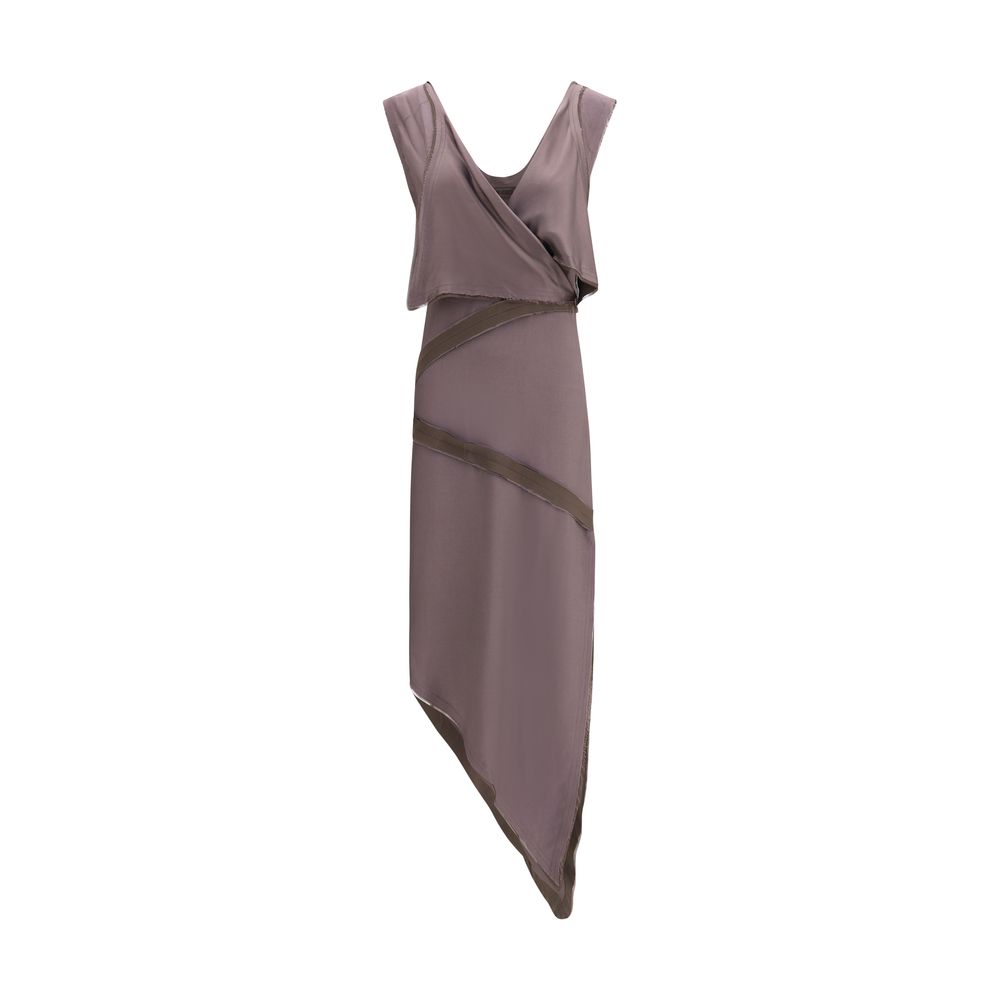 The Attico Brown Viscose Casual Dress